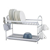 2 Tier Dish Rack Aluminum