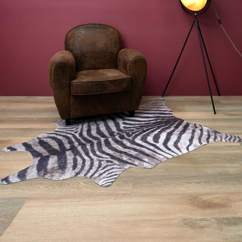 Imitation Zebra Skin Rug  120x158cm