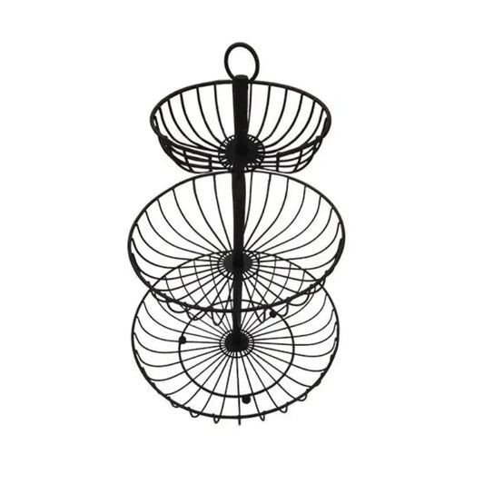 Table Basket 3 Layer Black
