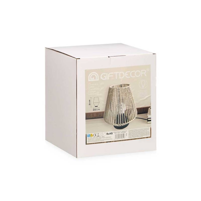 Table Lamp Pyramidal Rope