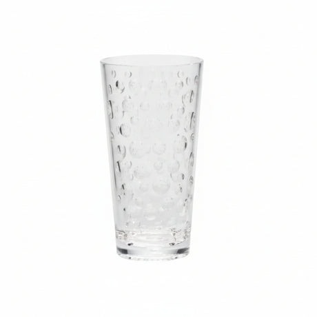 Tall Plastic Cup Dots 580ml Transparent