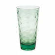 Tall Plastic Dots Water Glass 580ml Green