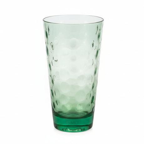 Tall Plastic Dots Water Glass 580ml Green