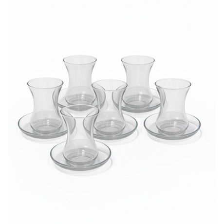 Tea Cup 130ml With Saucer (Set of 12pcs)