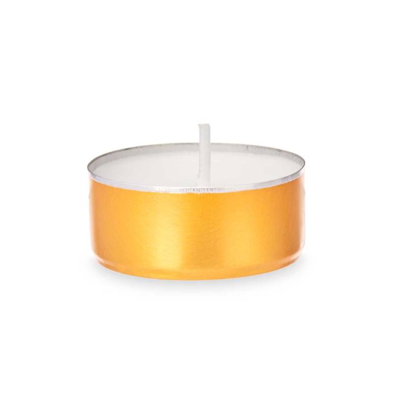 Tealights 4 Hours Gold Set 30pcs