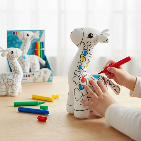 Giraffe Teddy to Paint With Marker