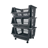 Three Layer Kitchen Storage Rack With Wheel