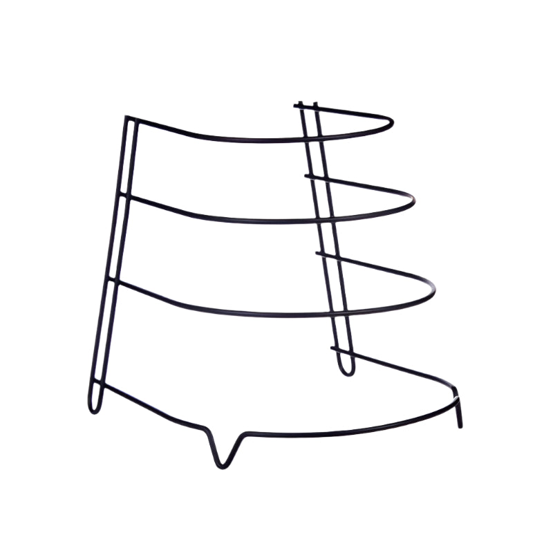 Three Pans Holder Black Metal