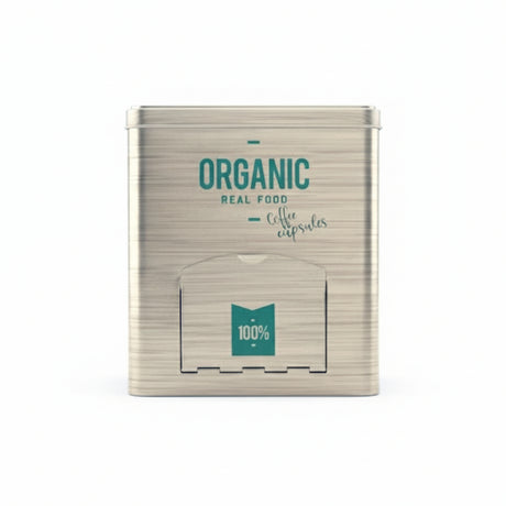 Tin Coffee Capsule Organic Dispenser