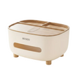 Tissue Box With Multifunctional Holder Beige/Brown