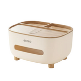 Tissue Box With Multifunctional Holder Beige/Brown