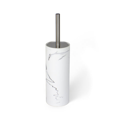 Toilet Brush Marble White