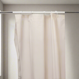 Transparent Bathroom Curtain Beige 180x180cm