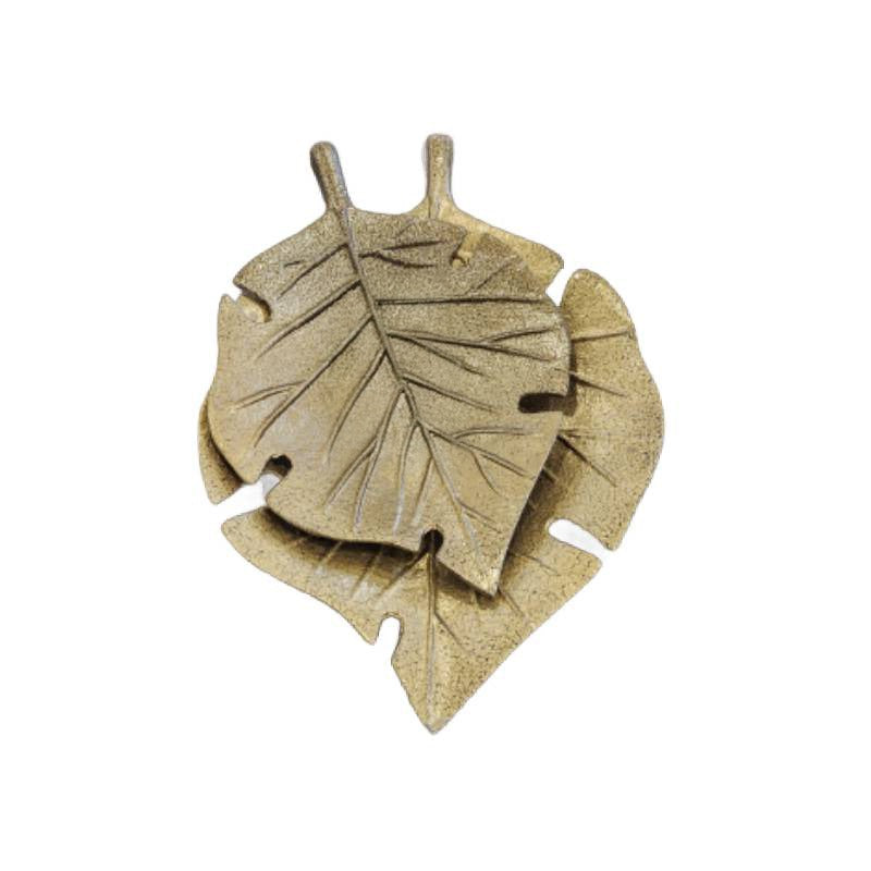 Tropical Leaf Antique Gold Large