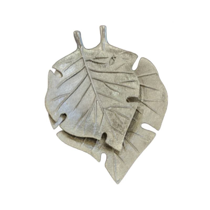 Tropical Leaf Silver Large