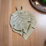 Tropical Leaf Silver Large