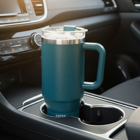Tyeso Aura Insulated Travel Tumbler 1200ml Dark Blue