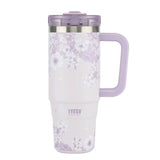 Tyeso Aura Travel Tumbler 900ml Floral Veil Lavender