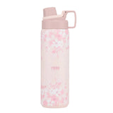 Tyeso Vacuum Insulated Sports Bottle 900ml Floral Blush Pink