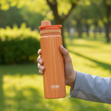 Tyeso Vibrant Vacuum Insulated Sports Bottle 750ml Orange