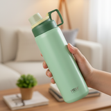 Tyeso Vibrant Vacuum Insulated Sports Bottle 900ml Green