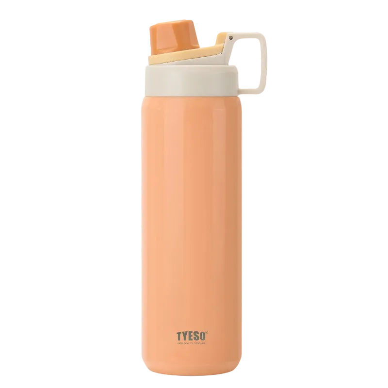 Tyeso Vibrant Vacuum Insulated Sports Bottle 900ml Orange