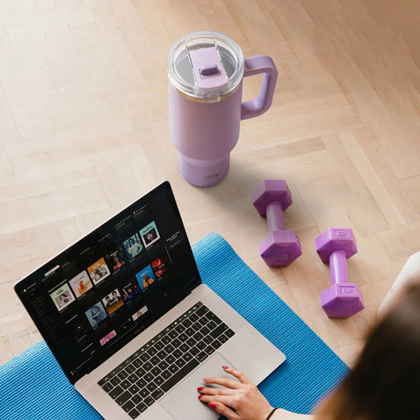 Tyeso Aura Insulated Travel Tumbler 1200ml Purple