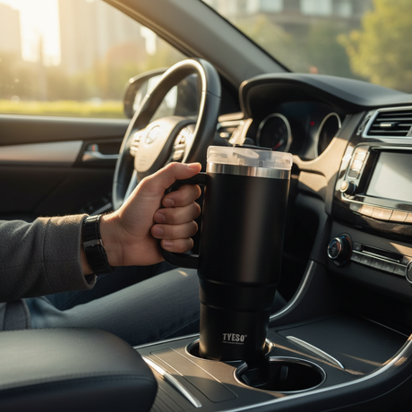 Tyeso Aura Insulated Travel Tumbler 1200ml Black