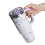 Tyeso Aura Travel Tumbler 900ml Floral Veil Lavender