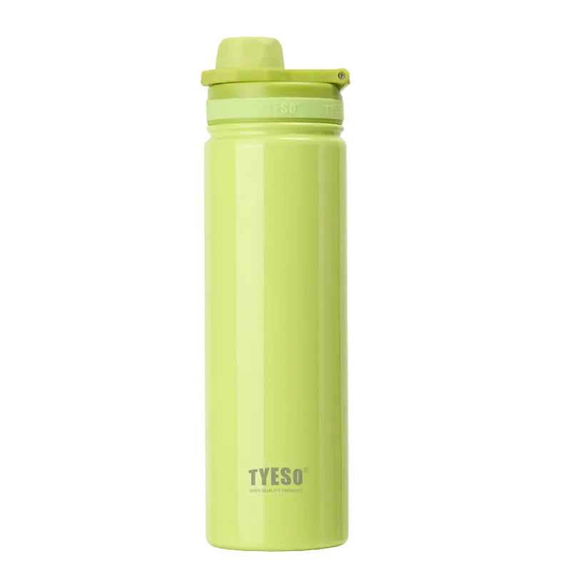 Tyeso Vibrant Vacuum Insulated Sports Bottle 750ml Green