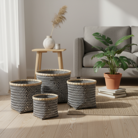 Basket Set Woven (Pack of 4)