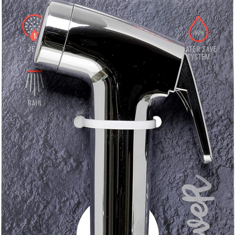 Hand/Muslim shower Shattaf Silver Chrome