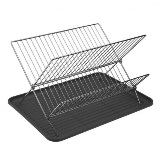 2-Tier Foldable Dish Rack