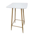 Square Bar Table White