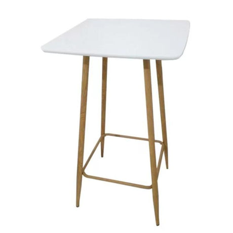 Square Bar Table White