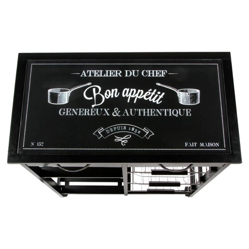 Bistro Trolley Black