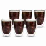 Set Of 6 Double Wall Long Glasses 350ml