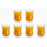 Set Of 6 Double Wall Long Glasses 300ml