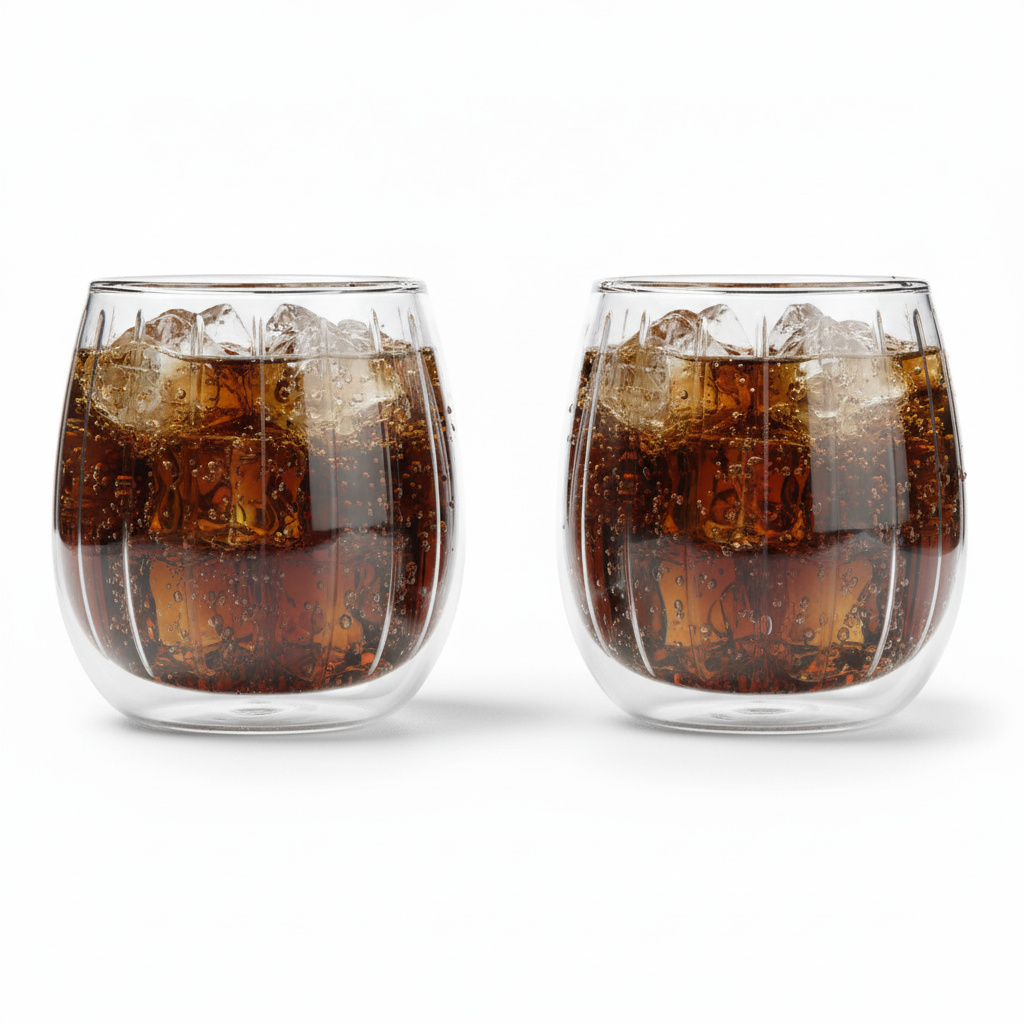 Set Of 2 Double Wall Glasses 250ml
