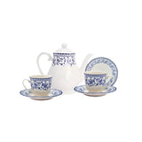 Aster Blue Ceramic Tea Set 24pcs