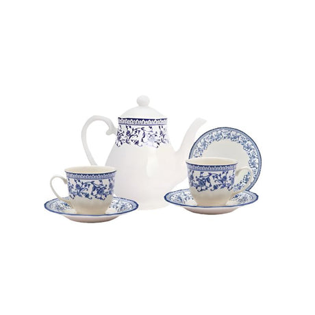 Aster Blue Ceramic Tea Set 24pcs