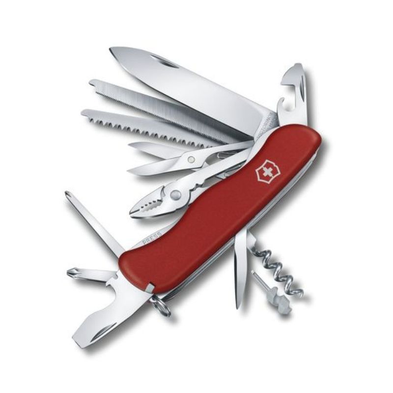 Large Pocket Knife With Metal Saw