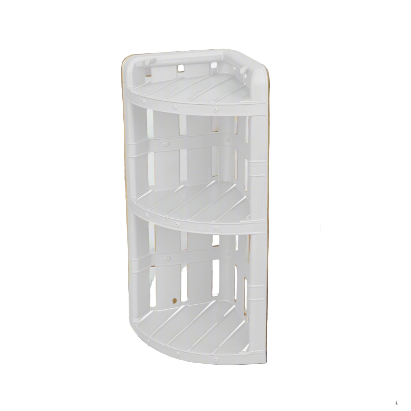 Bamboo Bathroom Rack White