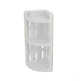 Bamboo Bathroom Rack White