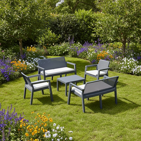 Garden Set Prestij 6 Persons Anthracite