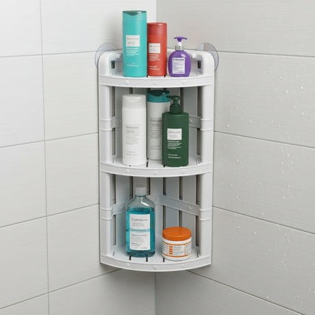 Bamboo Bathroom Rac White