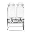 Glass Dispenser With Black Iron Stand 2300ml