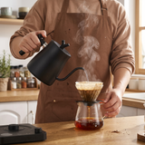 V60 Gooseneck Stainless Steel Electric Kettle Black 1L