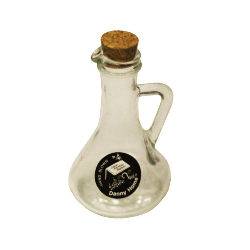 V Shape Oil Bottle With Wooden Lid