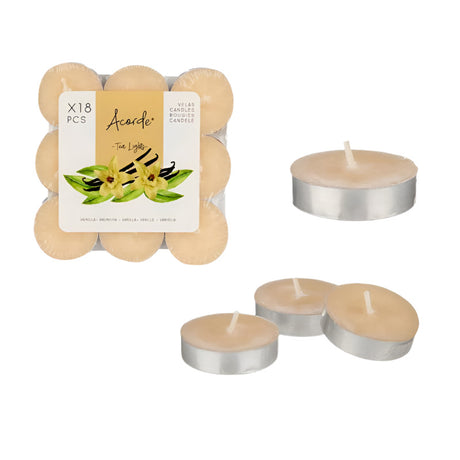 Vainlla Tea Light Candles Set of 18pcs